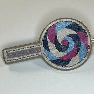 Fossil Watches Lollipop Christmas Ornament Leather 2 1/2" Preowned